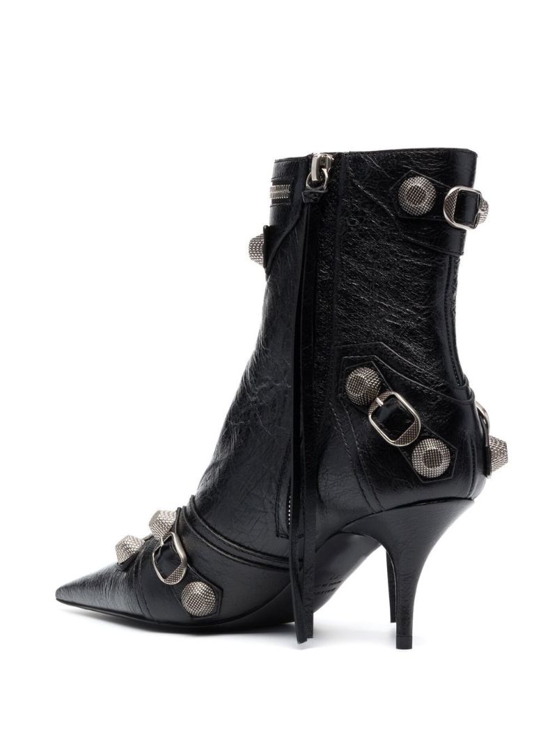 Black Cagole 70mm Leather Ankle Boots