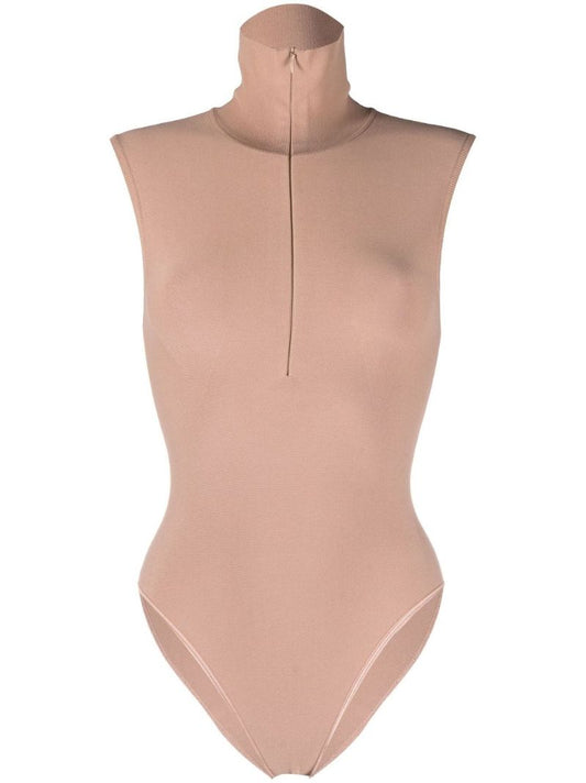 Neutral High Neck Sleeveless Body
