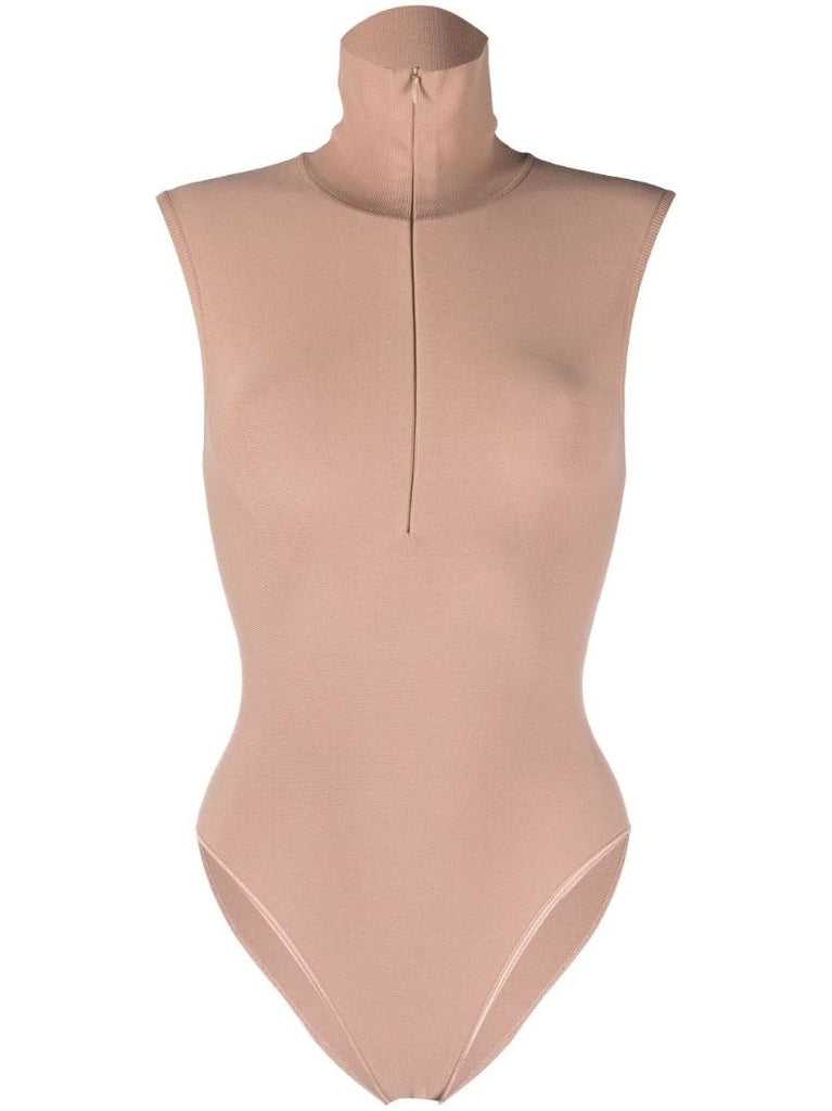 Neutral High Neck Sleeveless Body