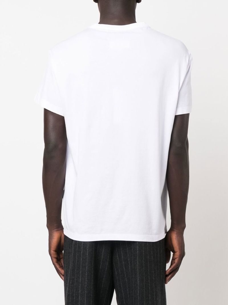 White Logo Cotton T-shirt
