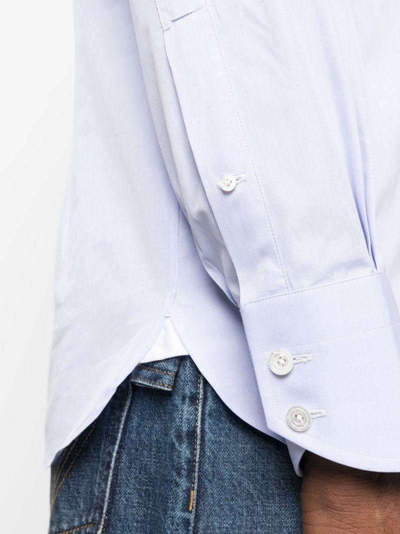 Blue Slim-fit Buttoned Shirt