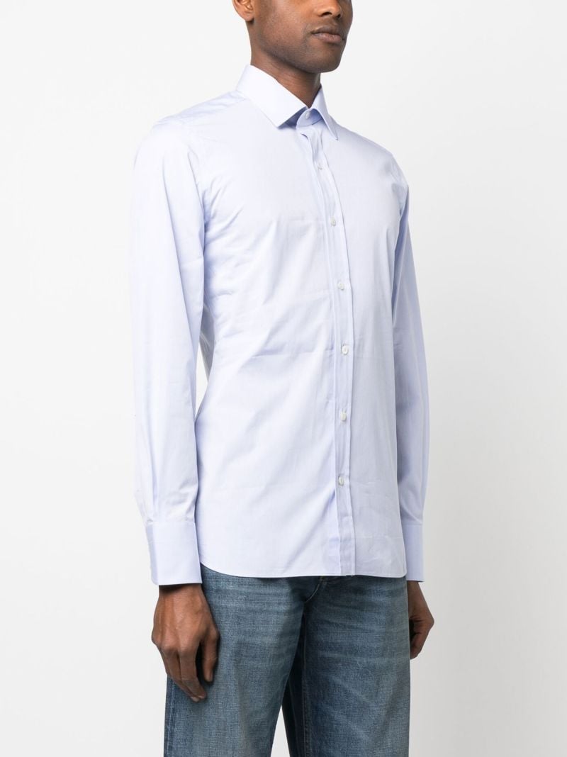 Blue Slim-fit Buttoned Shirt