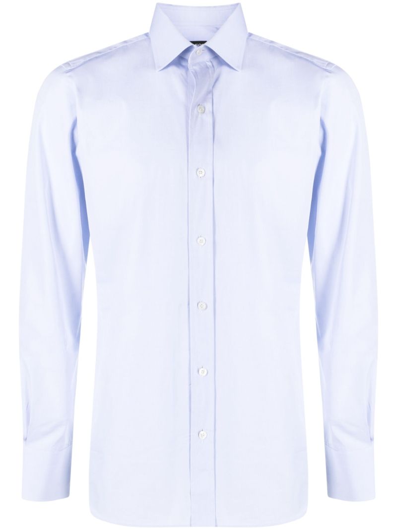 Blue Slim-fit Buttoned Shirt
