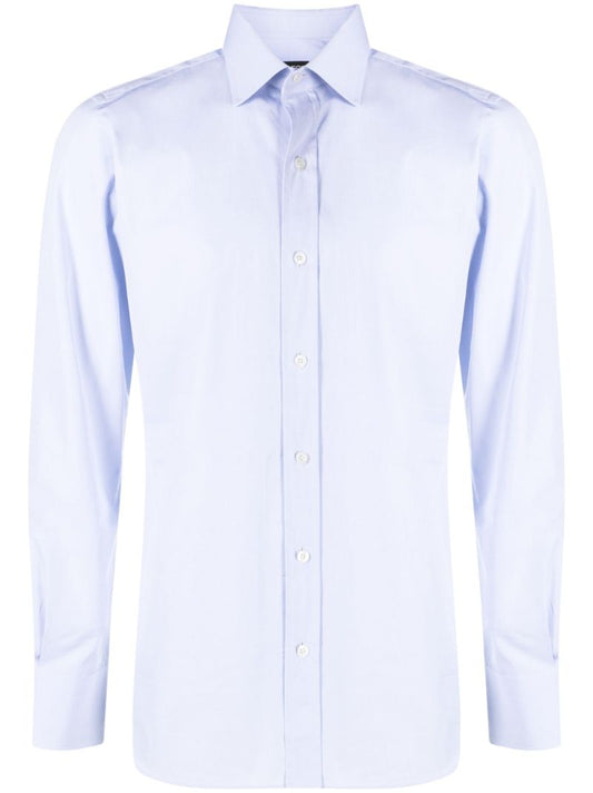 Blue Slim-fit Buttoned Shirt