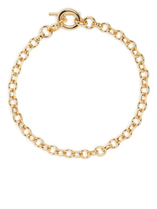 Gold-plated Portrait Chunky Chain Necklace