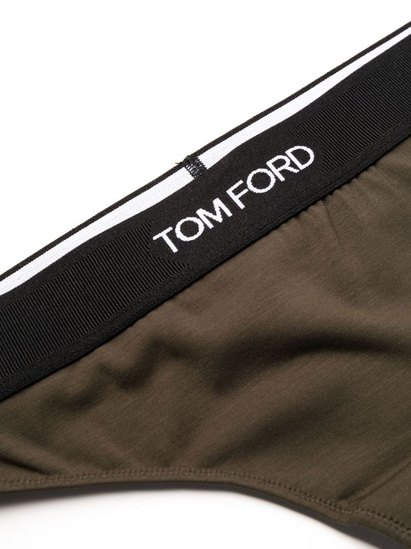 Green Logo Thong