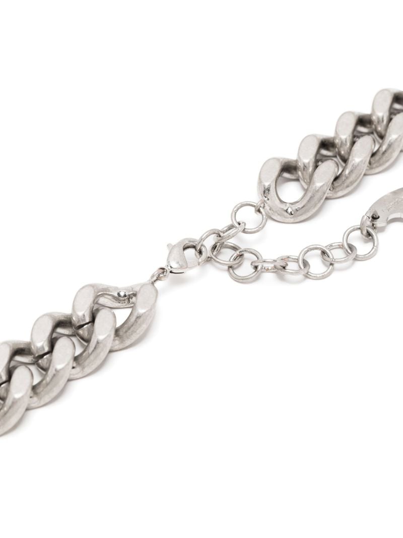 Silver-tone Arrows Chain Necklace