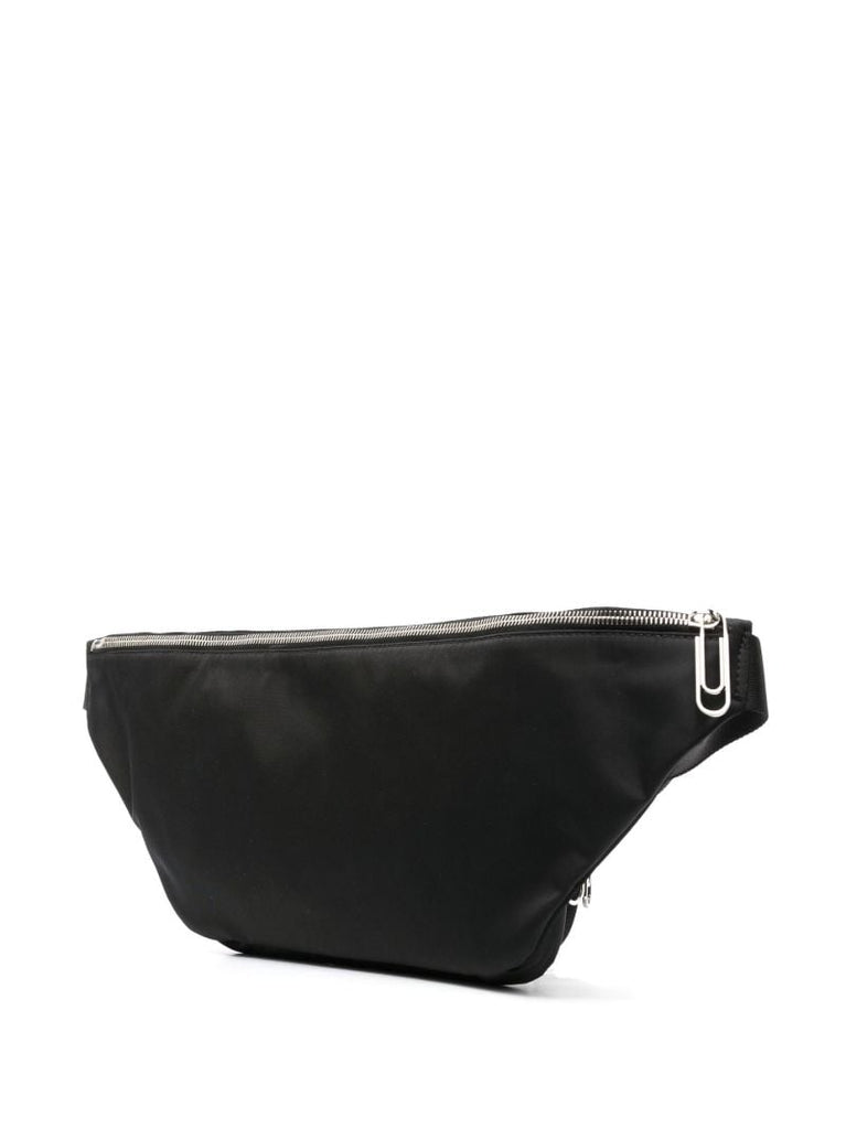 Black Logo Print Cross Body Bag