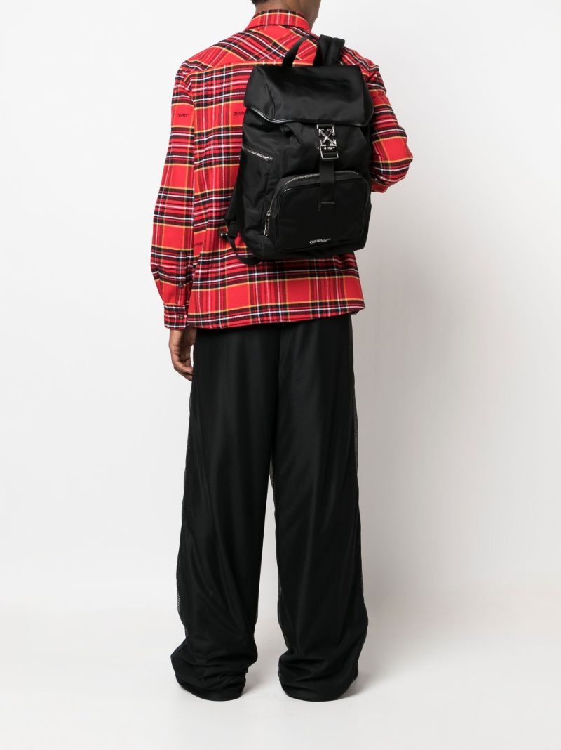 Black Arrows Buckle Backpack