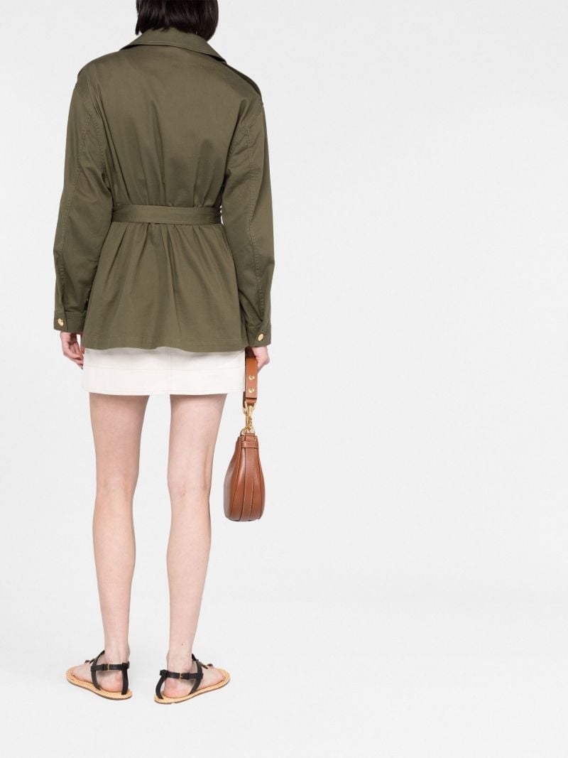 Green Safari Belted Jacket