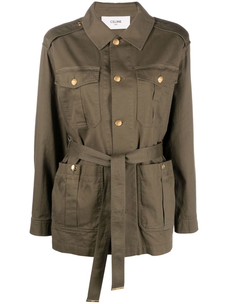 Green Safari Belted Jacket