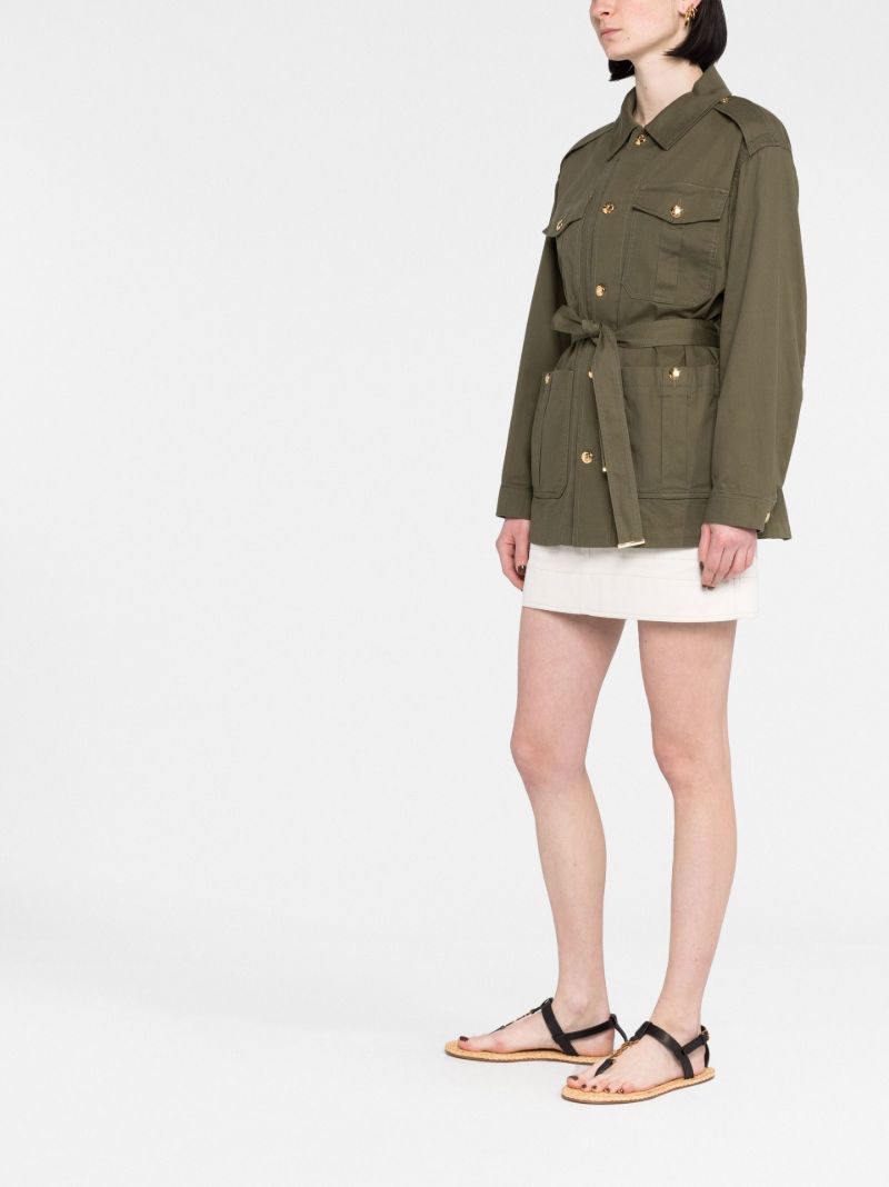 Green Safari Belted Jacket