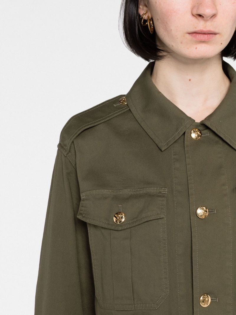 Green Safari Belted Jacket