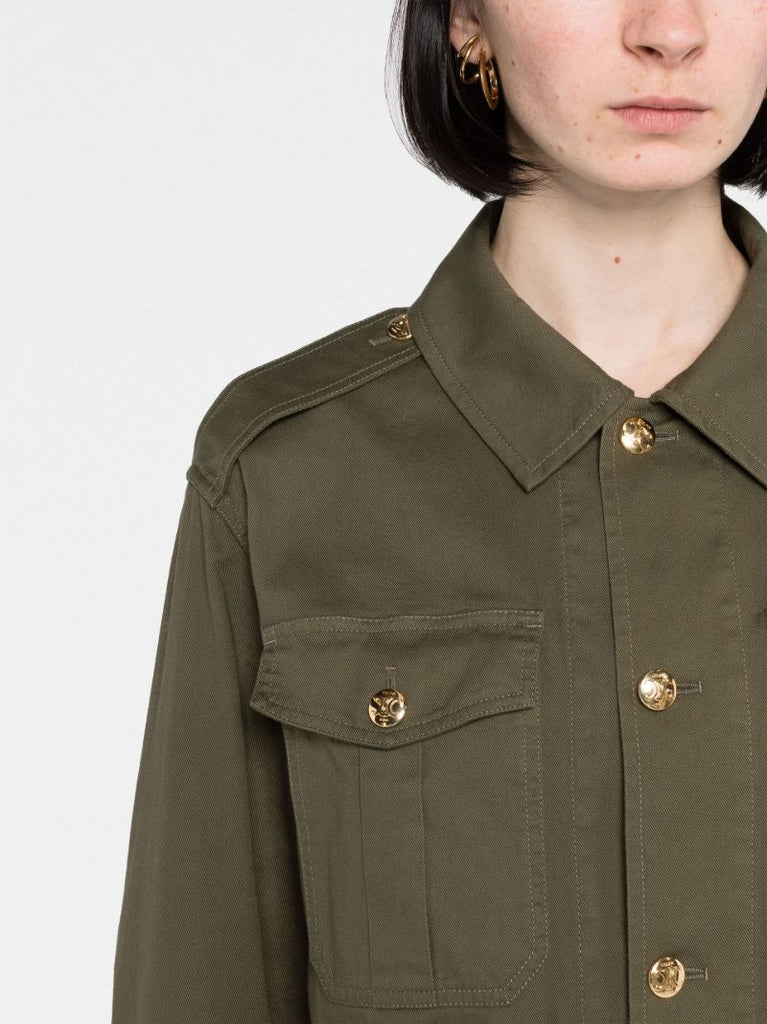 Green Safari Belted Jacket
