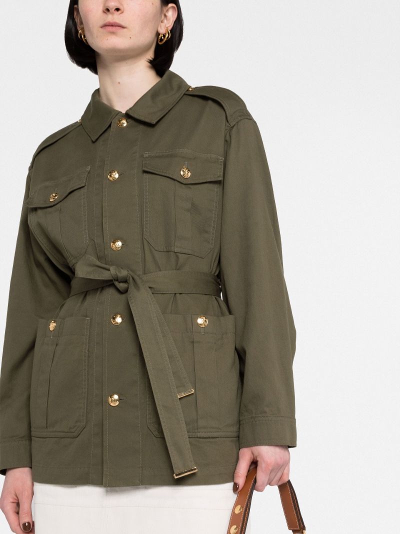 Green Safari Belted Jacket