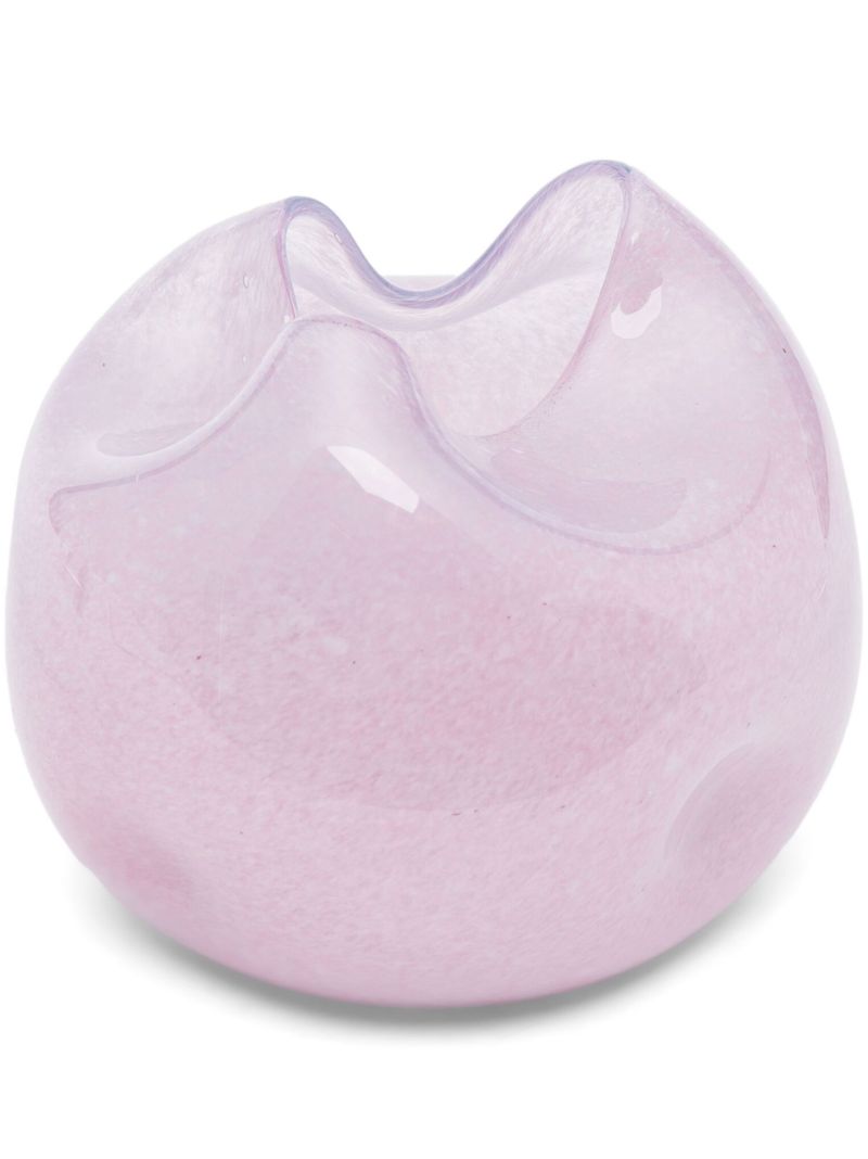Purple the Bubble to End All Bubbles Glass Vase