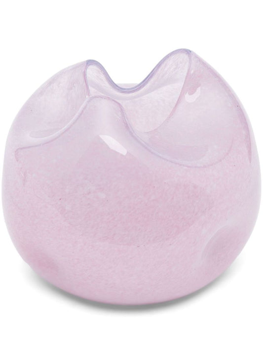 Purple the Bubble to End All Bubbles Glass Vase