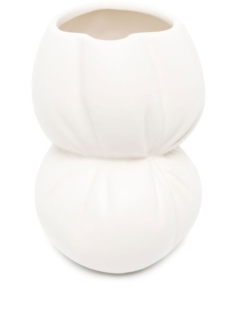 White Baroque Pearls Medium Vase