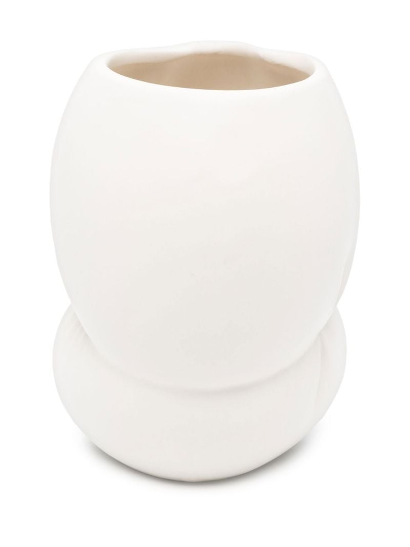 White Baroque Pearls Medium Vase