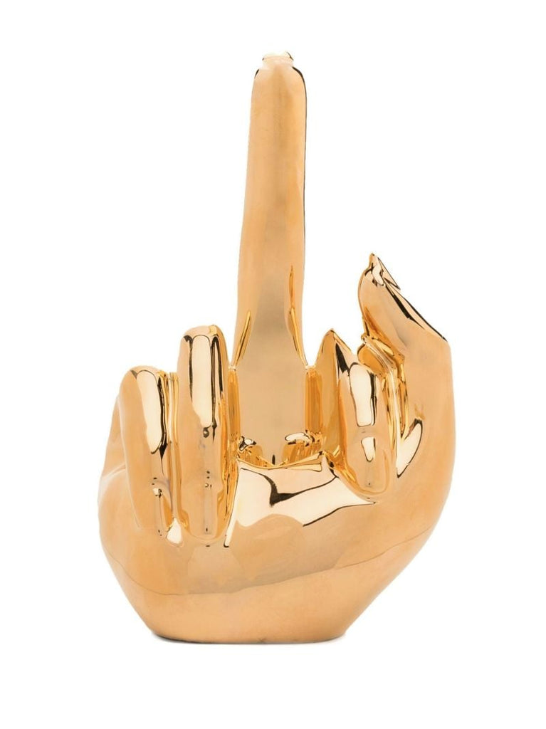 Gold-tone 2020 Earthenware Candlestick Holder