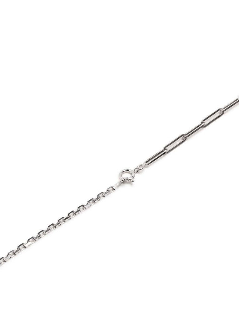 18k White Gold Solitaire Emerald Necklace