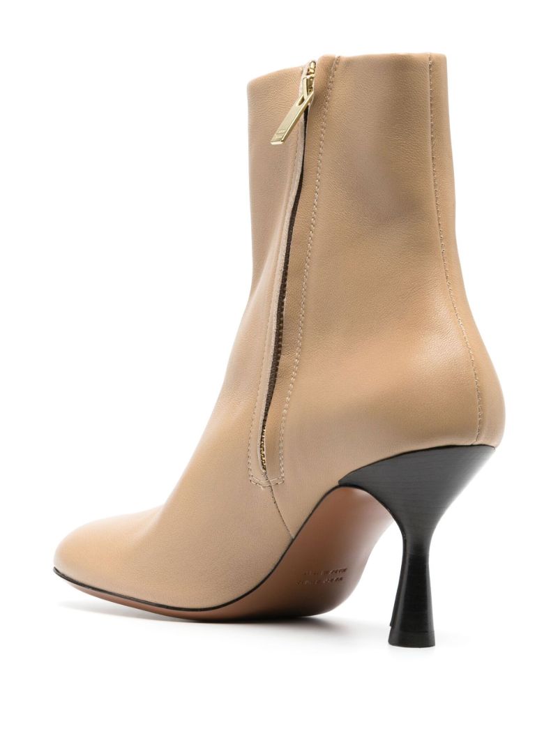 Neutral Carisio 75 Leather Ankle Boots