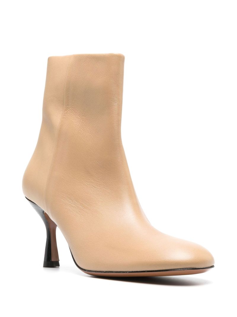 Neutral Carisio 75 Leather Ankle Boots