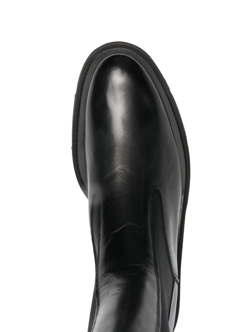 Black Moncaliera Chunky Ankle Boots