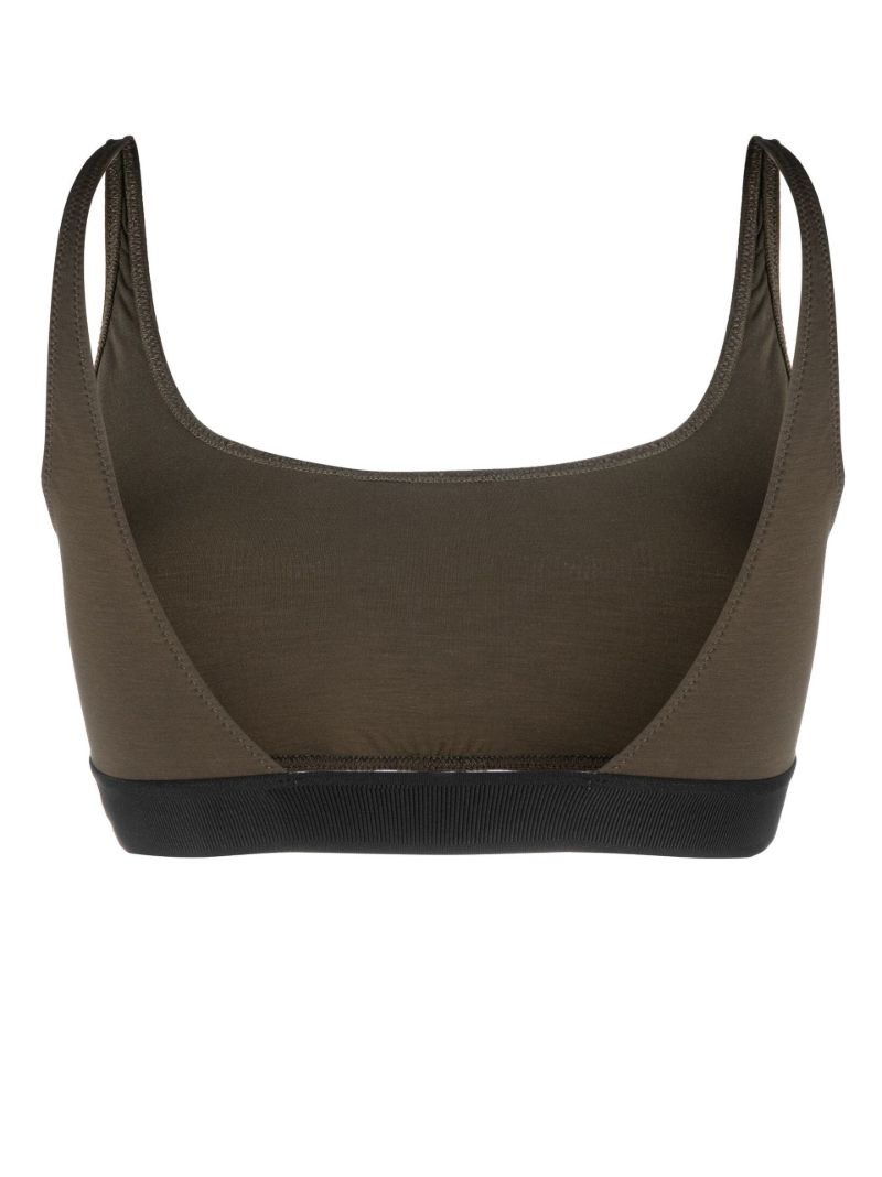 Green Logo Trim Bralette
