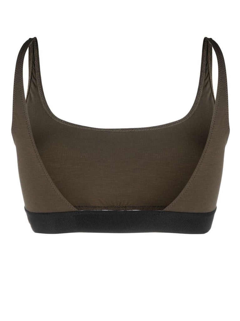 Green Logo Trim Bralette