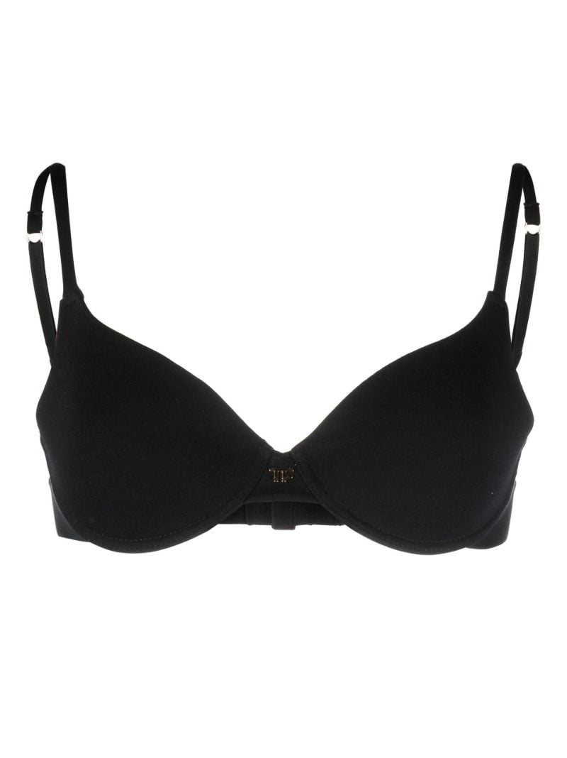 Black Logo Underwired Bra