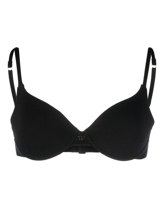 Black Logo Underwired Bra