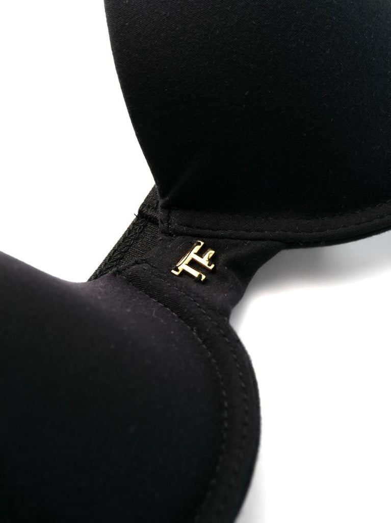 Black Logo Underwired Bra