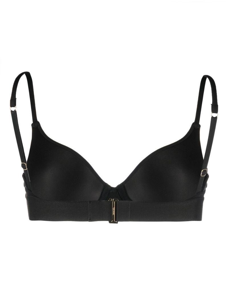 Black Logo Underwired Bra
