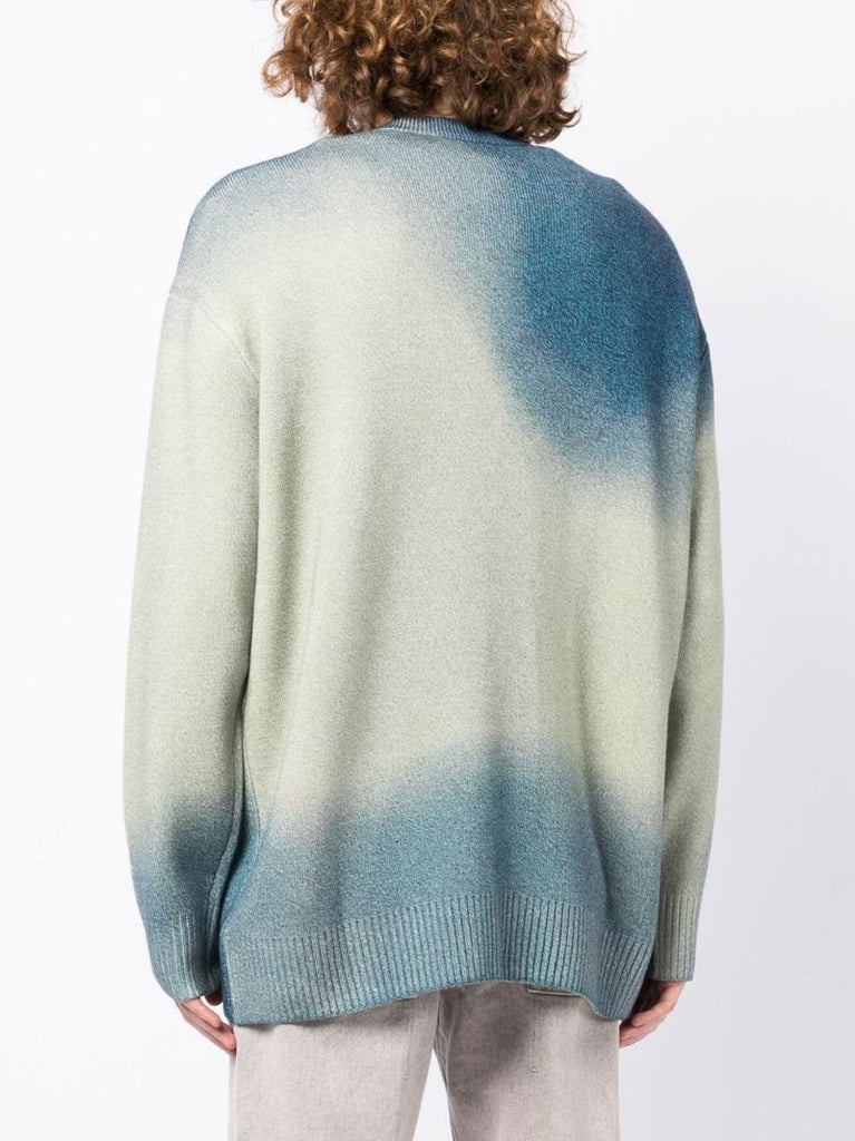 Blue Logo Gradient Cardigan