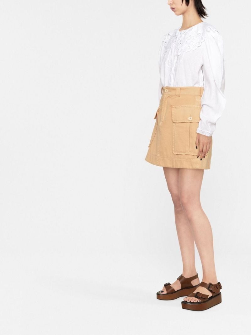 White Fay Crochet Collar Cotton Blouse