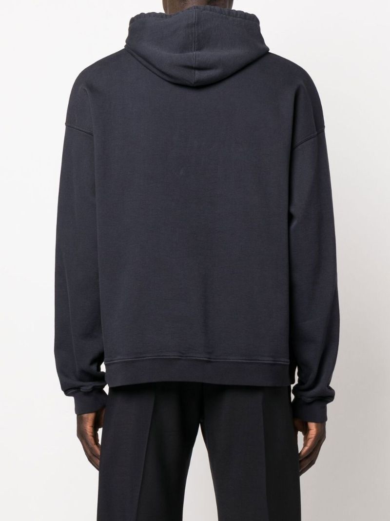 Blue Mini Embroidered Logo Hoodie