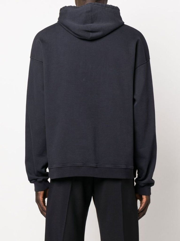 Blue Mini Embroidered Logo Hoodie