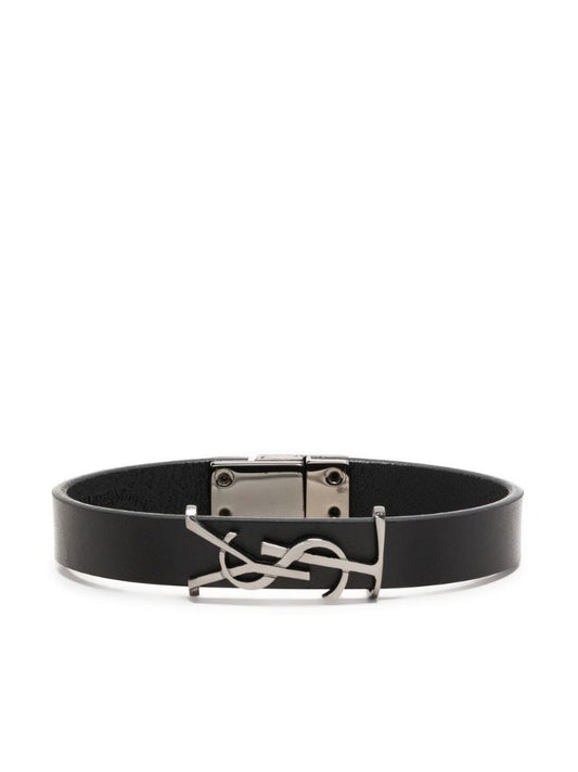 Black Opyum Leather Bracelet