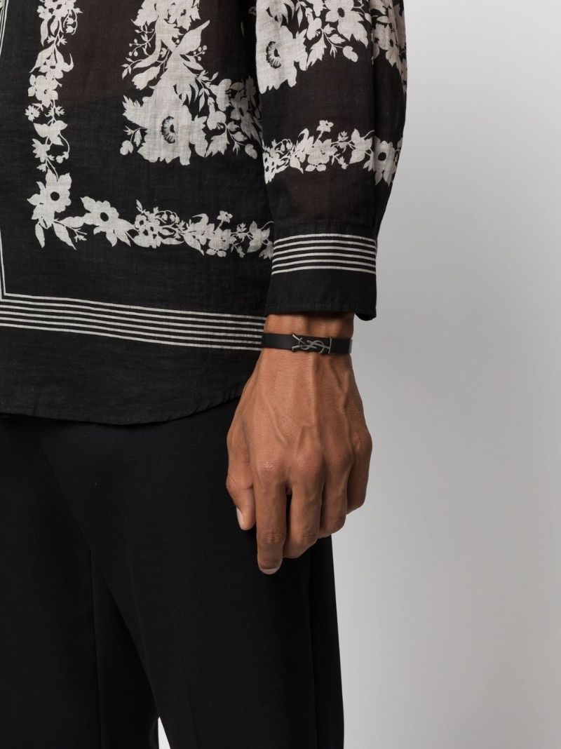 Black Opyum Leather Bracelet