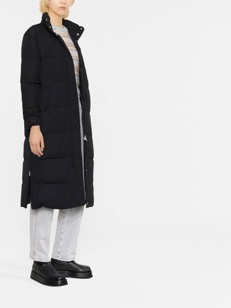Black Carly Hooded Padded Coat
