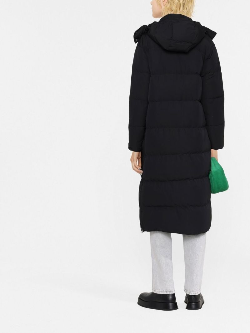 Black Carly Hooded Padded Coat