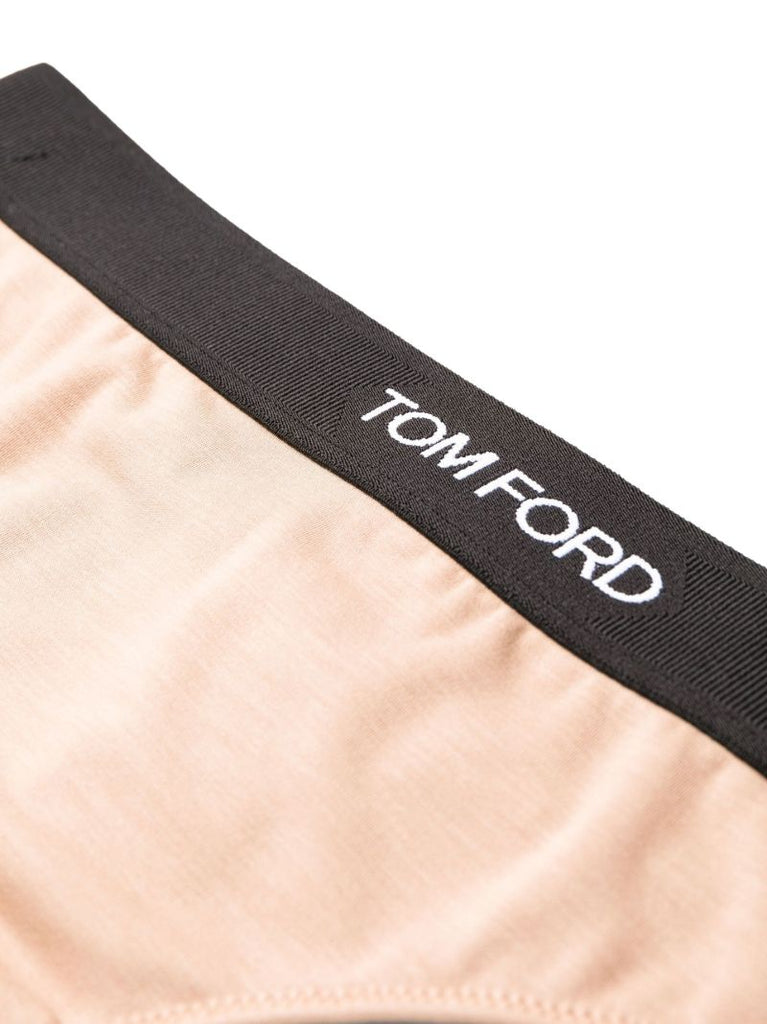 Pink Logo Tape Thong