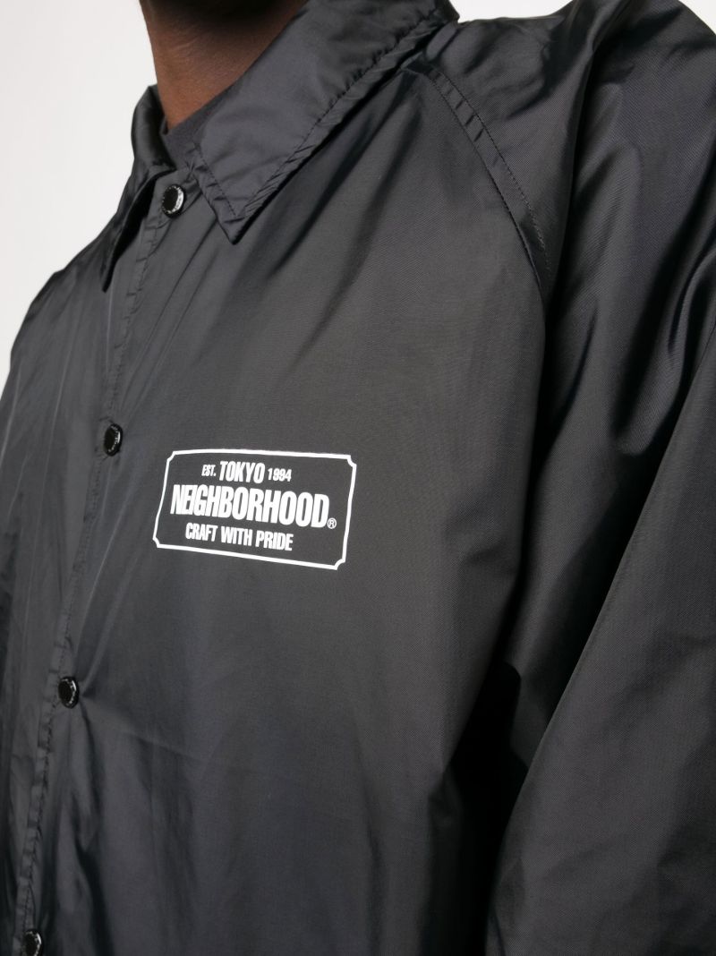 Black Logo Windbreaker Jacket
