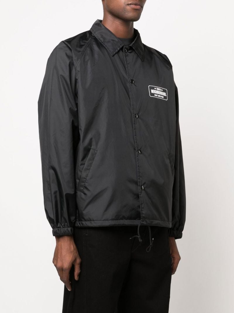 Black Logo Windbreaker Jacket