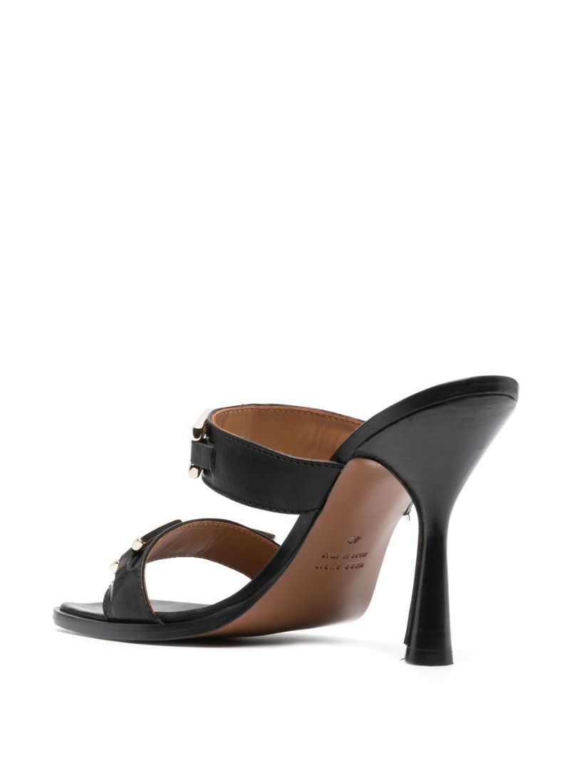 Black Vercelli 95 Leather Sandals
