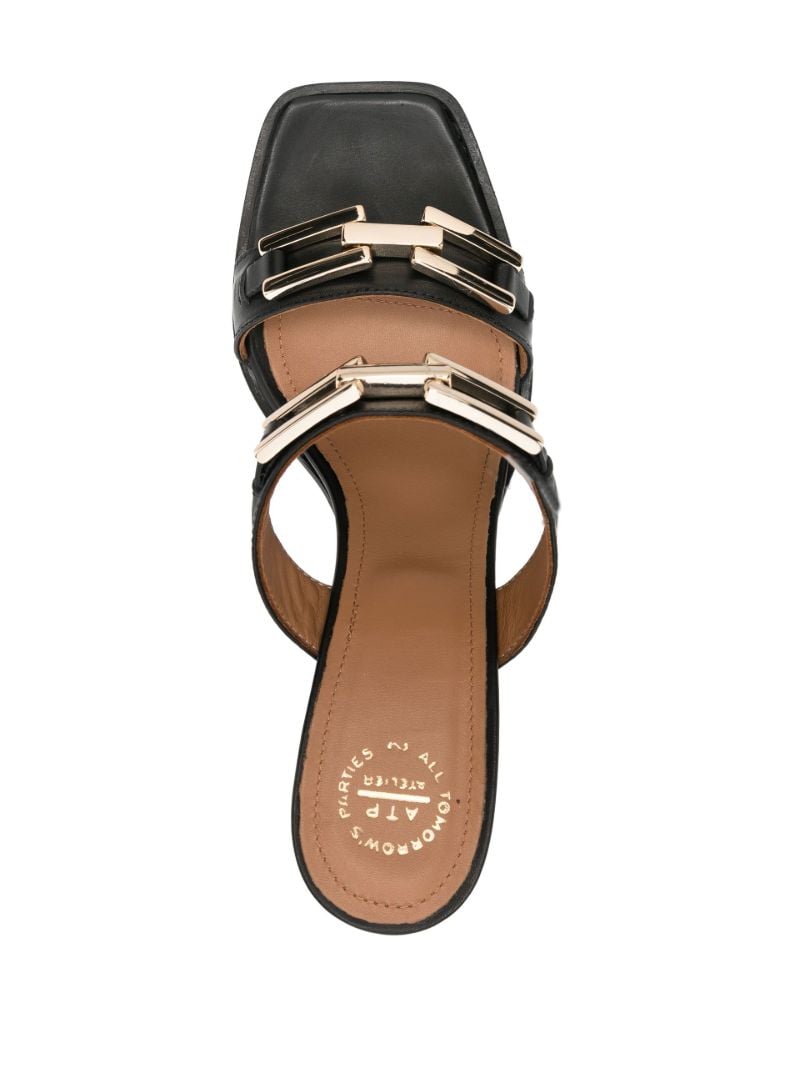 Black Vercelli 95 Leather Sandals