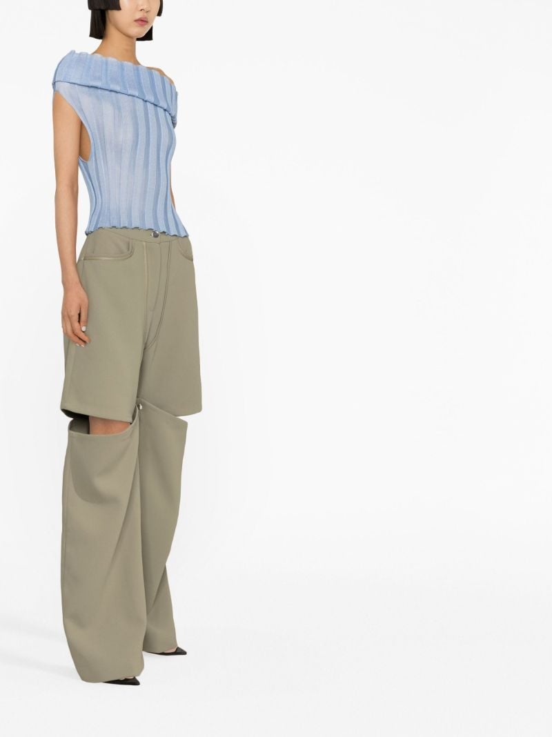 Blue Katrine Off-shoulder Top