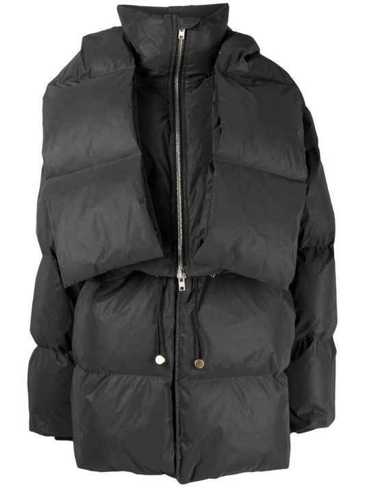 Grey Zip-up Puffer Jacket