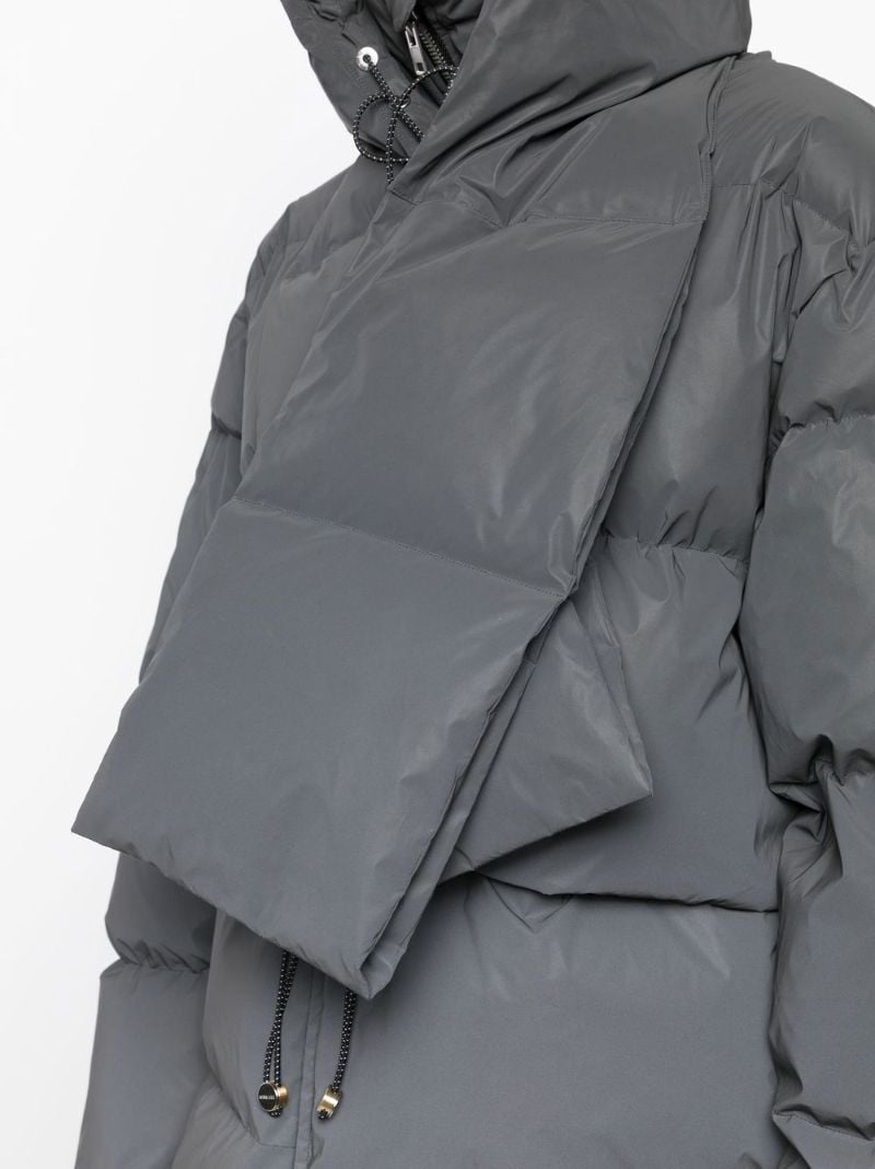 Grey Zip-up Puffer Jacket